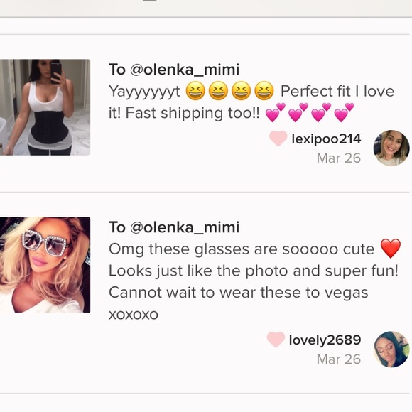 Oversized Square Rhinestone Sunglasse - Picture 6 of 6